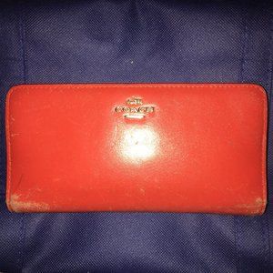 Red Coach Wallet